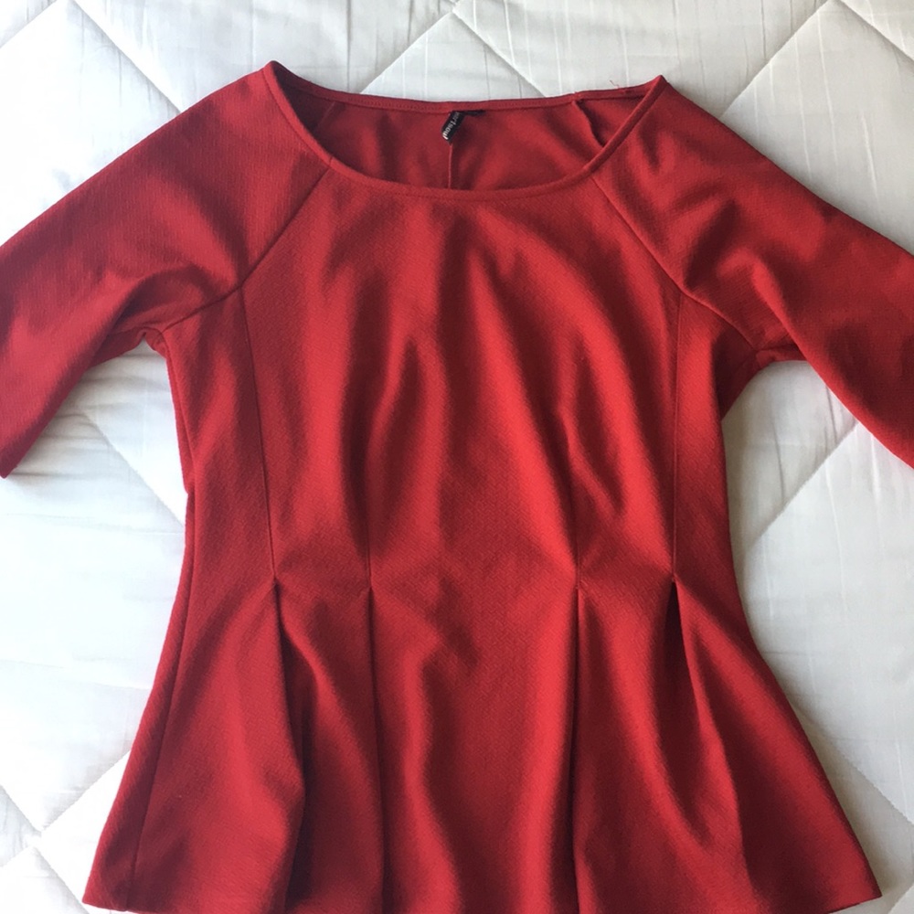 Red dress top